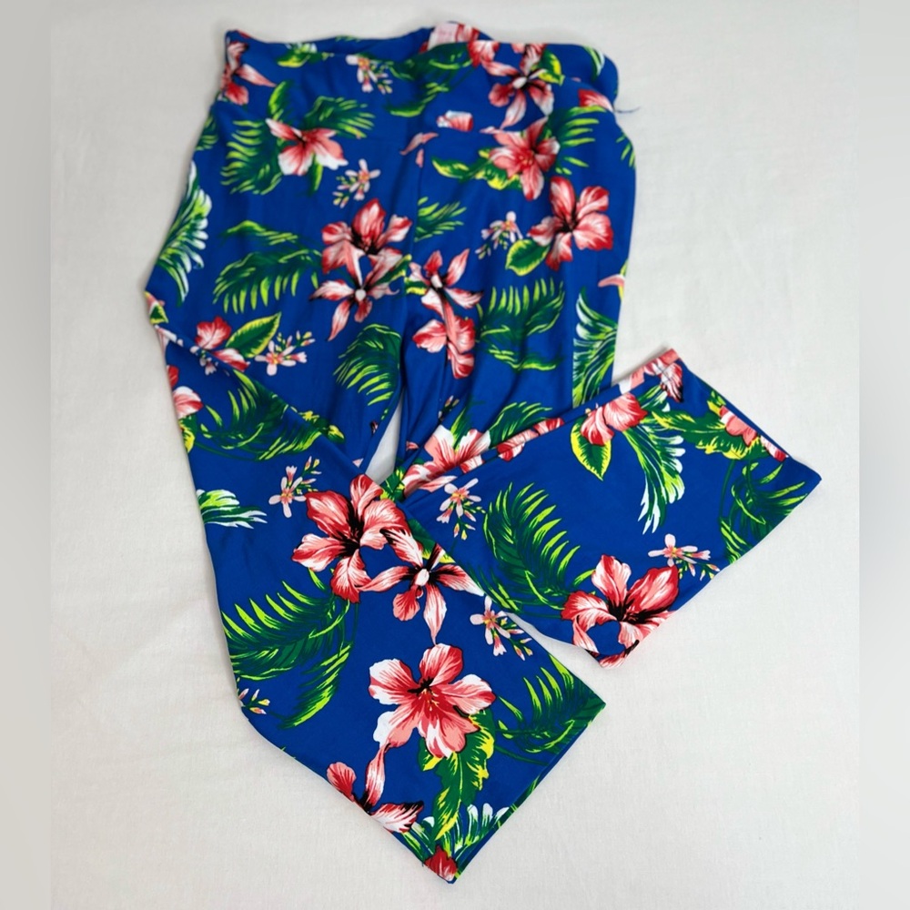 No Boundaries Womens Juniors Size XL 15-17 Legging Blue Floral Print - Picture 9 of 10